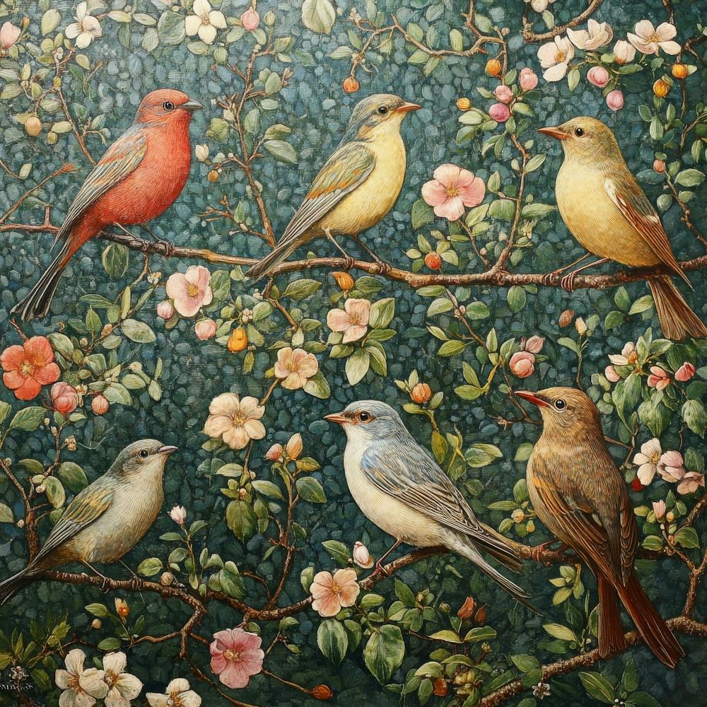 Birds On A Branch Art 38