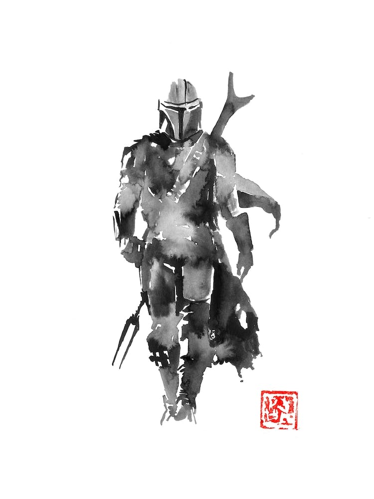 Walking Mandalorian