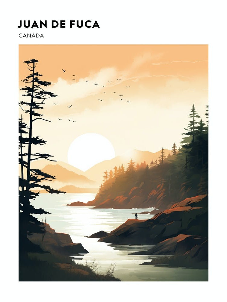 Juan De Fuca Marine Trail Canada 2 Hiking Trail Landscape Poster