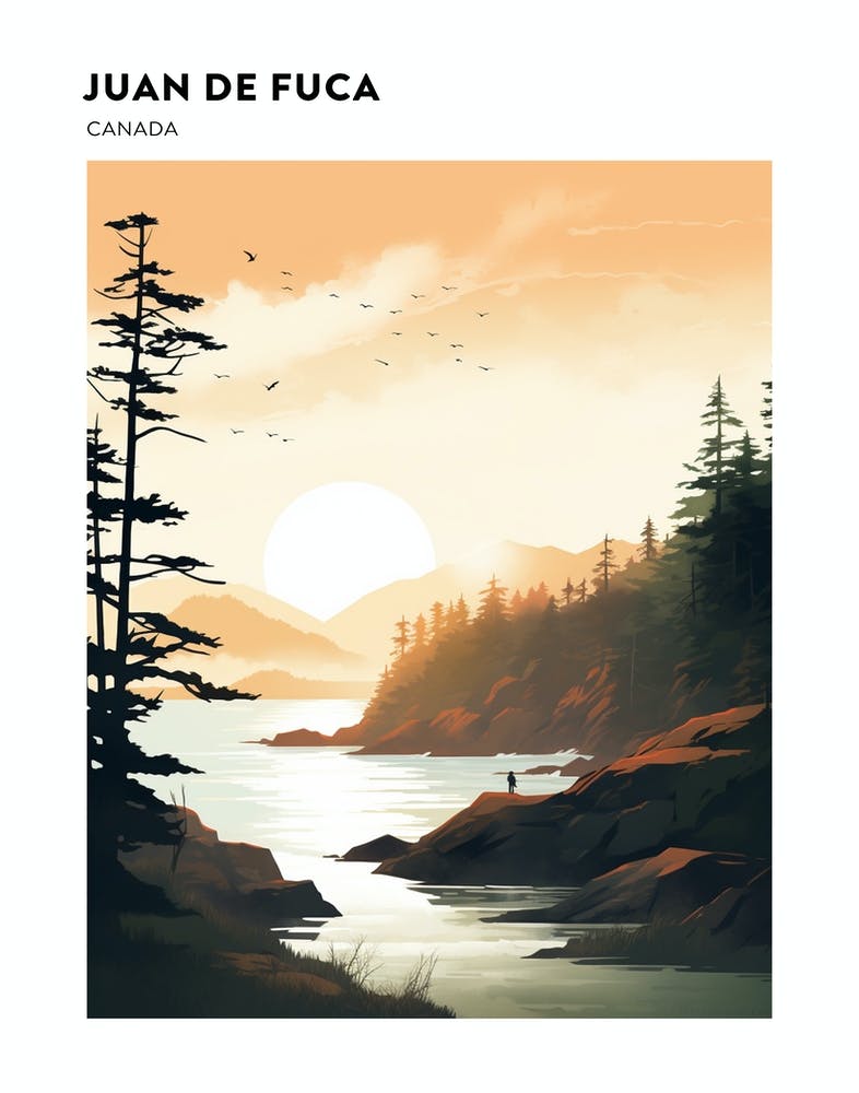 Juan De Fuca Marine Trail Canada 2 Hiking Trail Landscape Poster