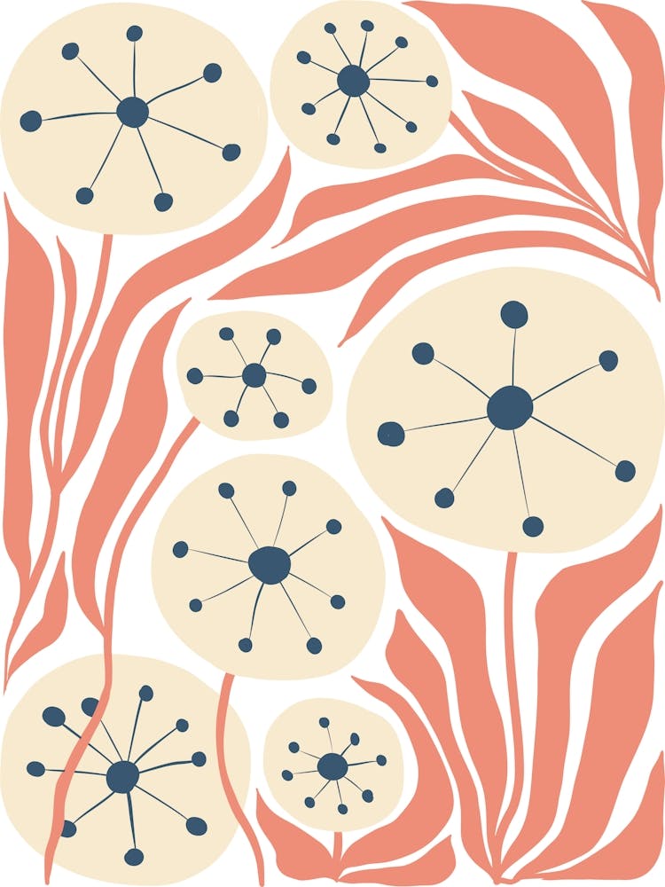 Pastel Dandelions Boho
