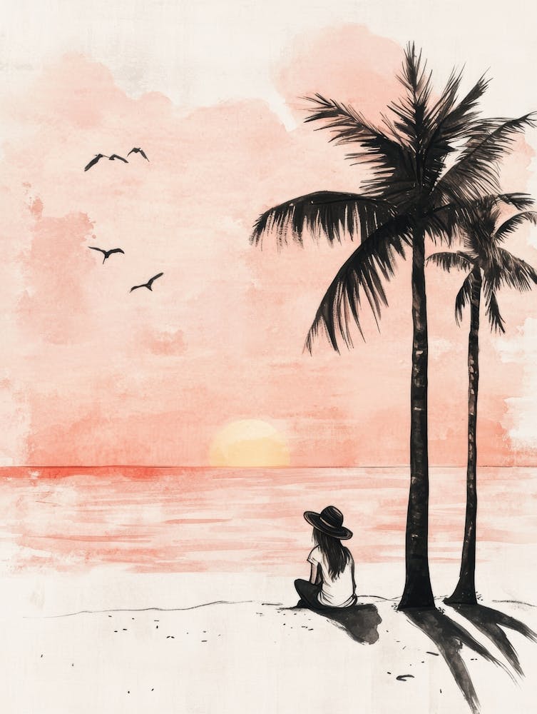 Sunset On The Beach 1
