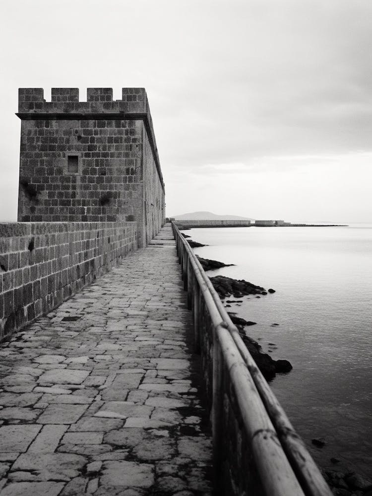 Alghero, Italy, Black And White Photography 4