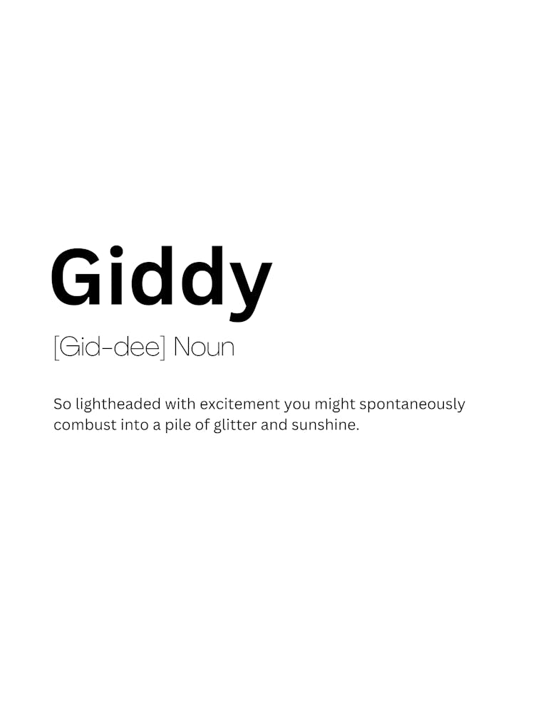 Giddy Definition Meaning