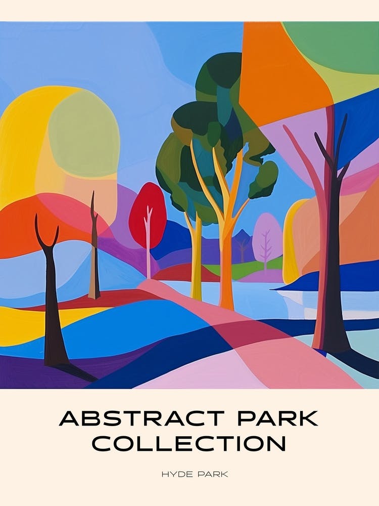 Abstrakte Parkkollektion Poster Hyde Park Sydney Australien 1