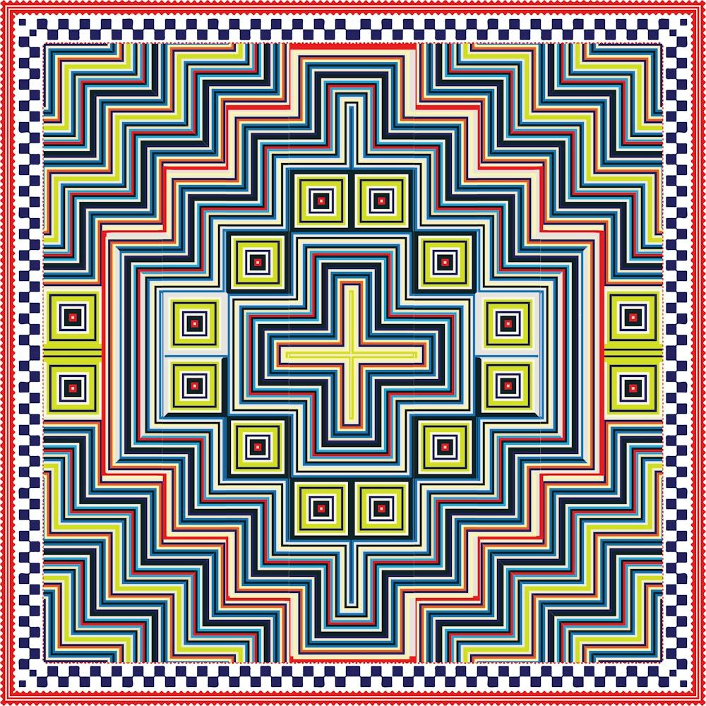 Mid Century Kaleidoscope Art