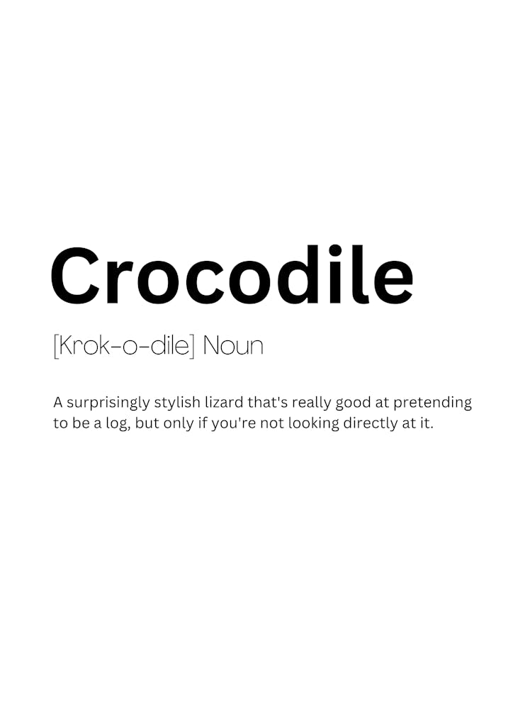 Crocodile Definition Meaning