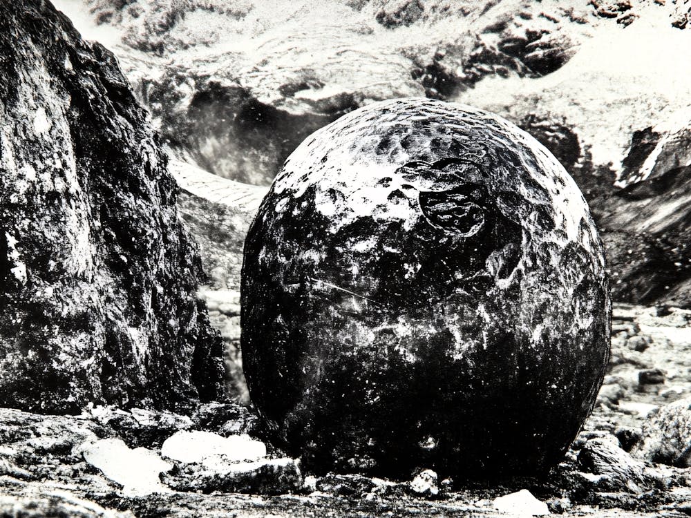 Giant Rock In The Snow