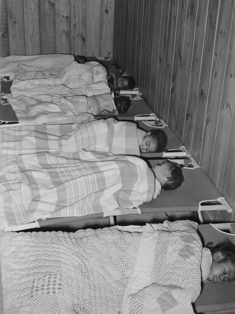 Supervised Sleep In Nursery School, Lakeview Project, Arkansas By Russell Lee