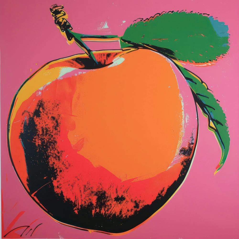 Big Peach Pop Art 1