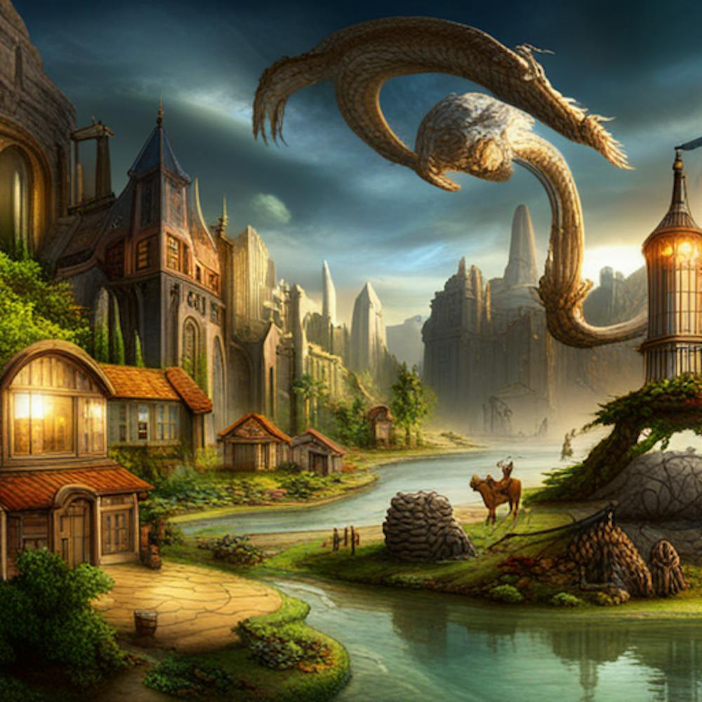 2556083207  Very Big Fantasy World With Wildlife And Civilisa Xl