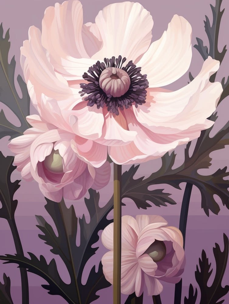 Floral Illustration Anemone 4