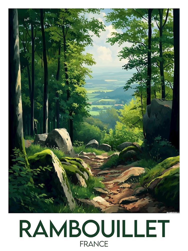 Affiche de voyage Rambouillet