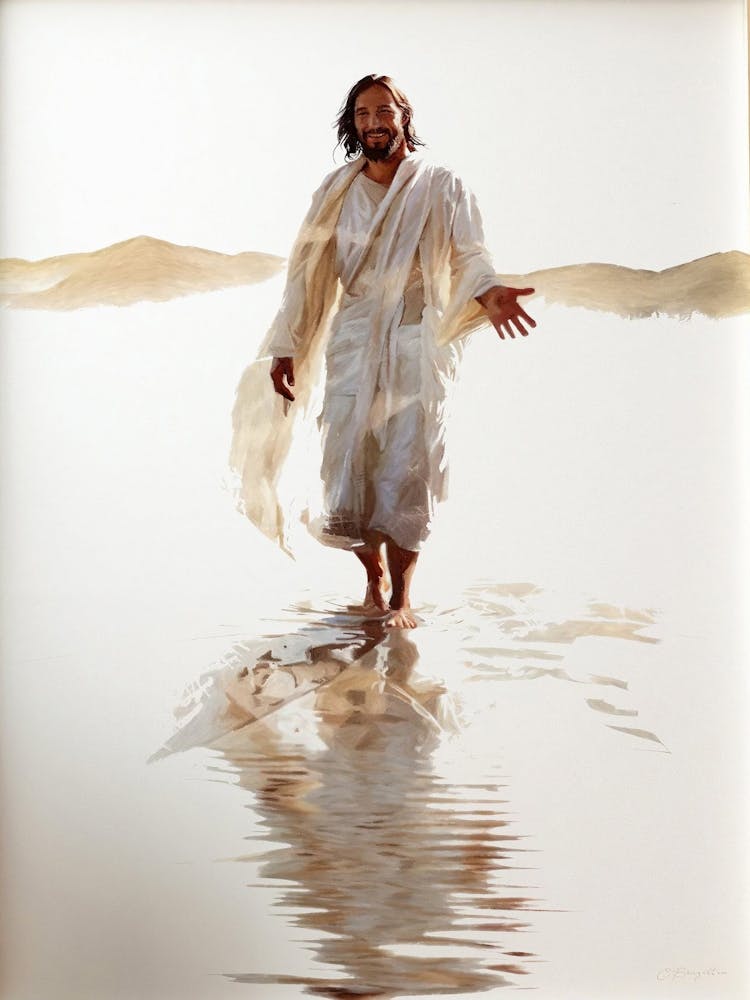Faith In My Savior Digital Download Jesus Christ Bible Art Christian Art Walking On Water Come And See Hand Of God Rescue Me