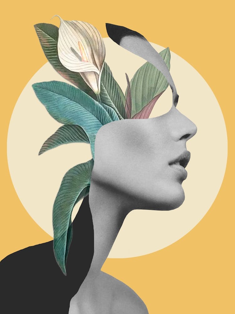Floral Portrait Collage 3