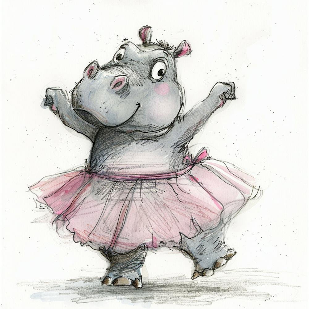 Ballerina Hippo 1