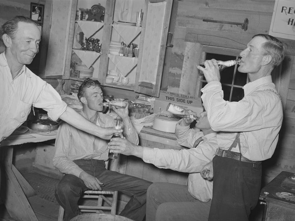 The Men Have A Bottle Of Beer At The Square Dance, Pie Town, New Mexico By Russell Lee 1
