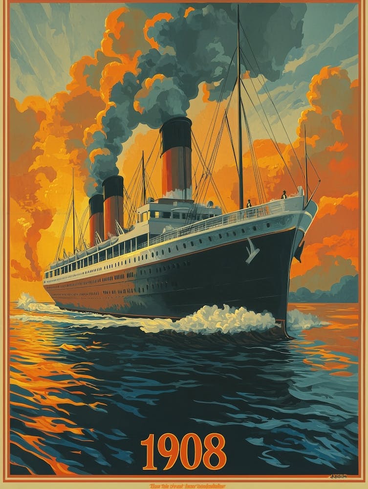 Aihrgdesign A Vintage Travel Poster Of A Grand Steamship In 1 D1d14e7f D7ac 4c00 99fa D050d75b754c 0