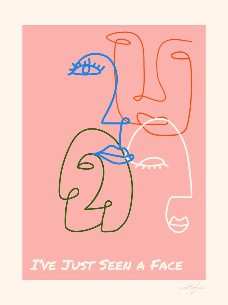 Abstract Line Faces 2