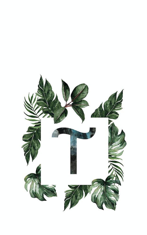 Botanical Alphabet T
