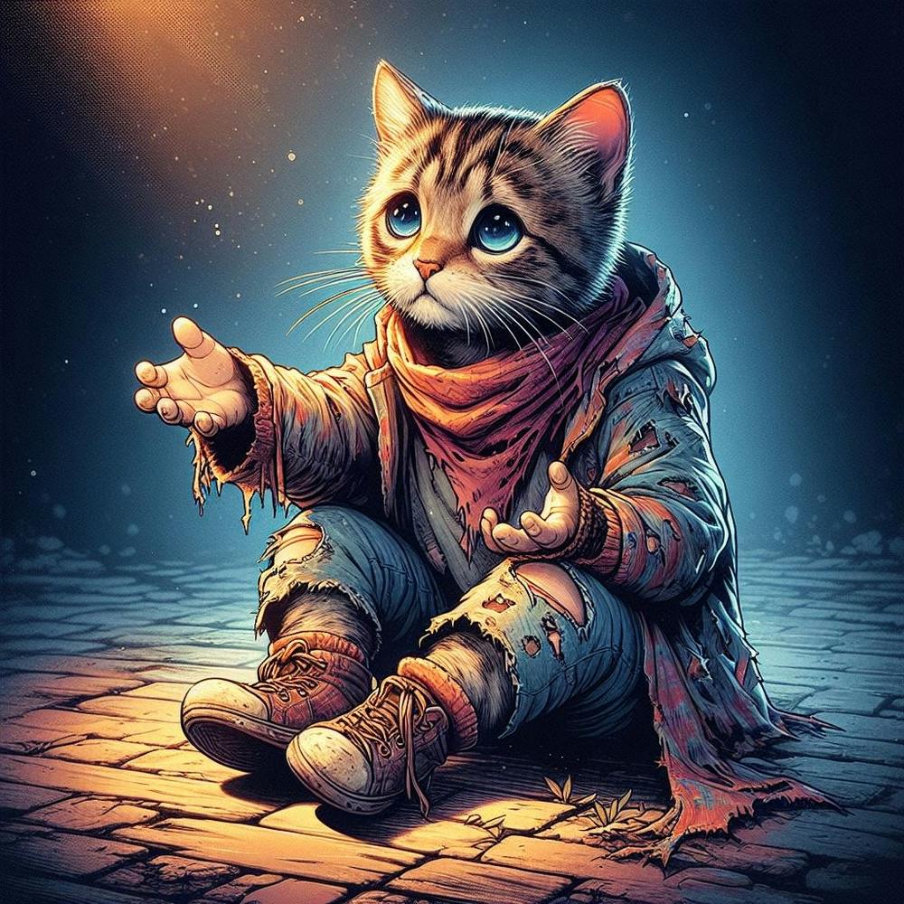 Poor cat