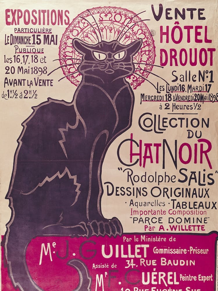 Chat Noir Cabaret 2, Théophile-Alexandre Steinlen
