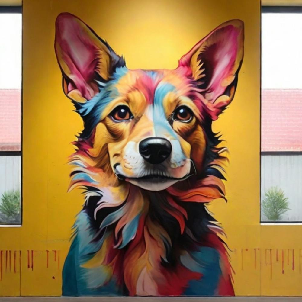 Colorful Corgi