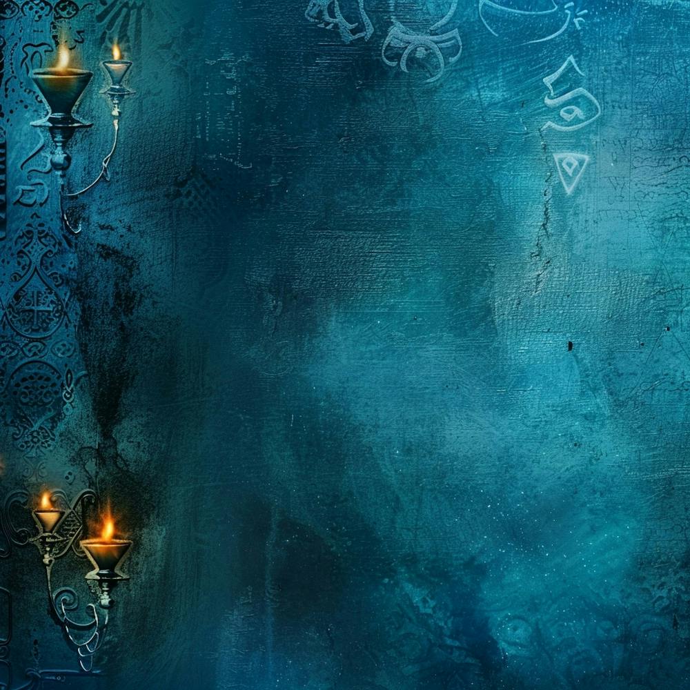 Dark Blue Background With Candles