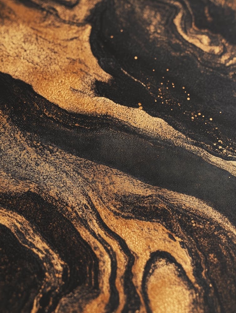 Black And Gold Marble