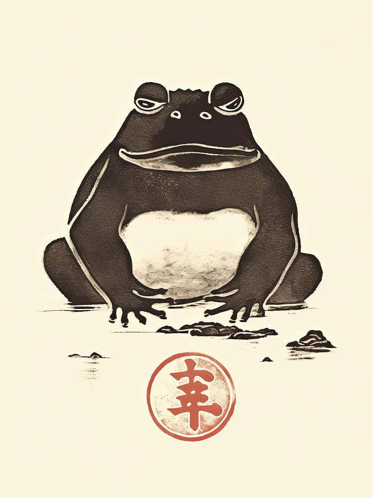 Frog Neutral Colours,  Matsumoto Hoji Inspired Japanese 3