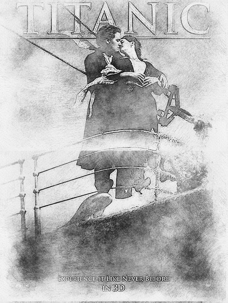 Pencil Art Titanic 2
