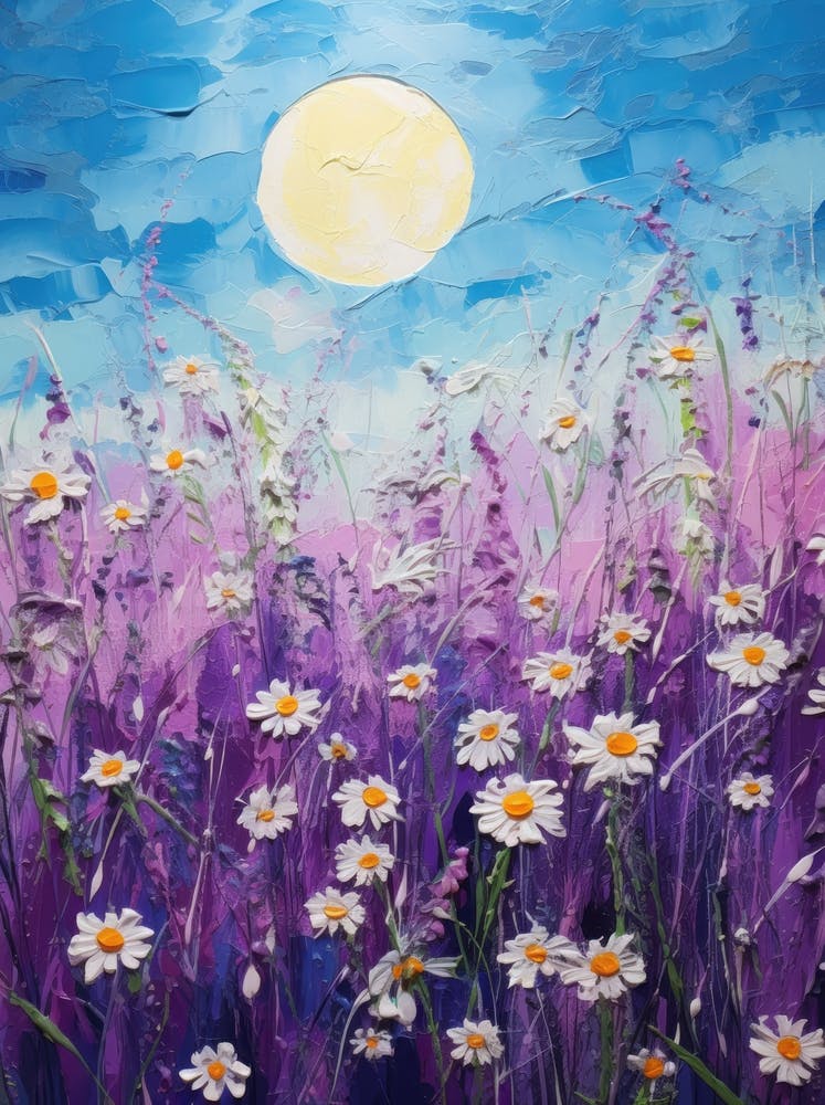Moonlight Over Daisies