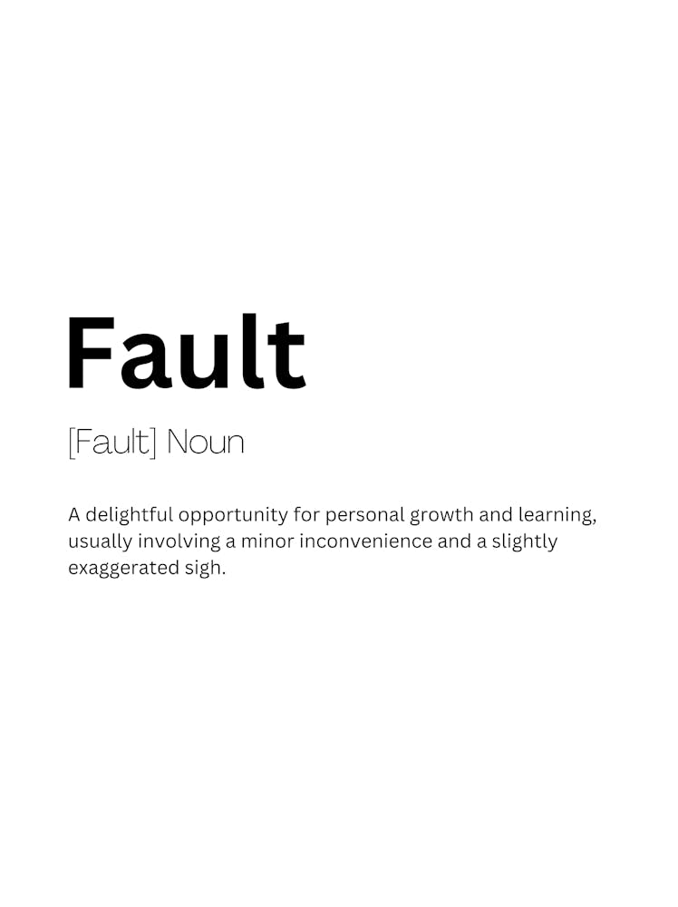 Fault Definition Meaning