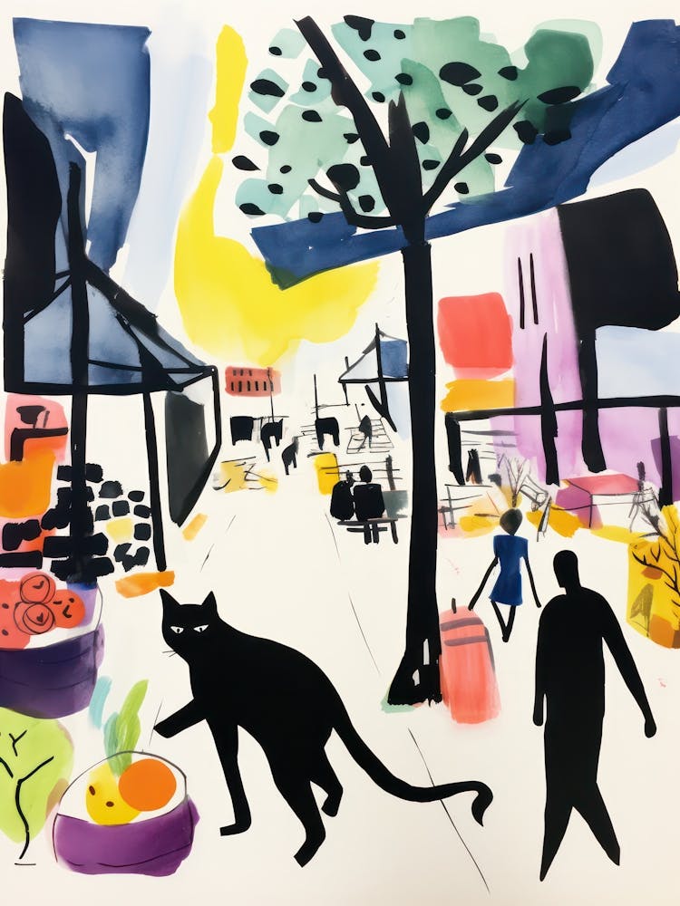 Le Marché Alimentaire À Brooklyn 2 Illustration