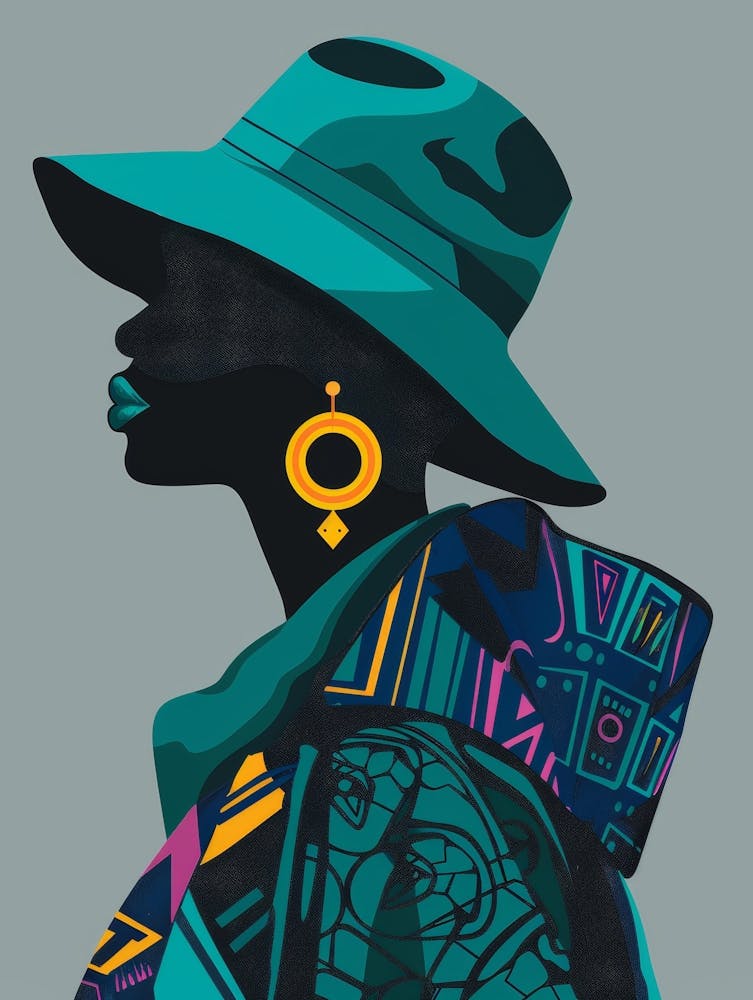 African Woman In Hat 6