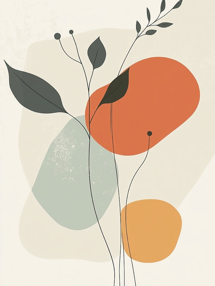 Abstract Flower Canvas Print 1