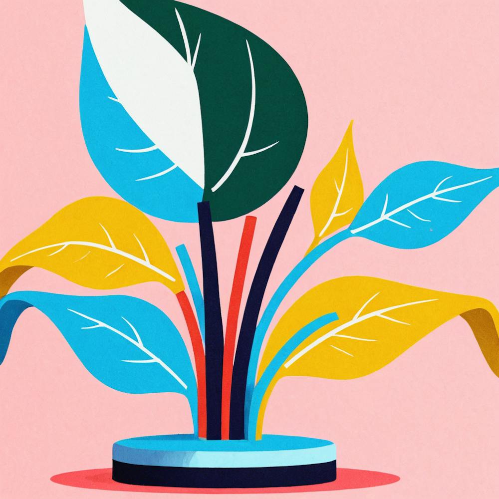 Illustration einer Pflanze