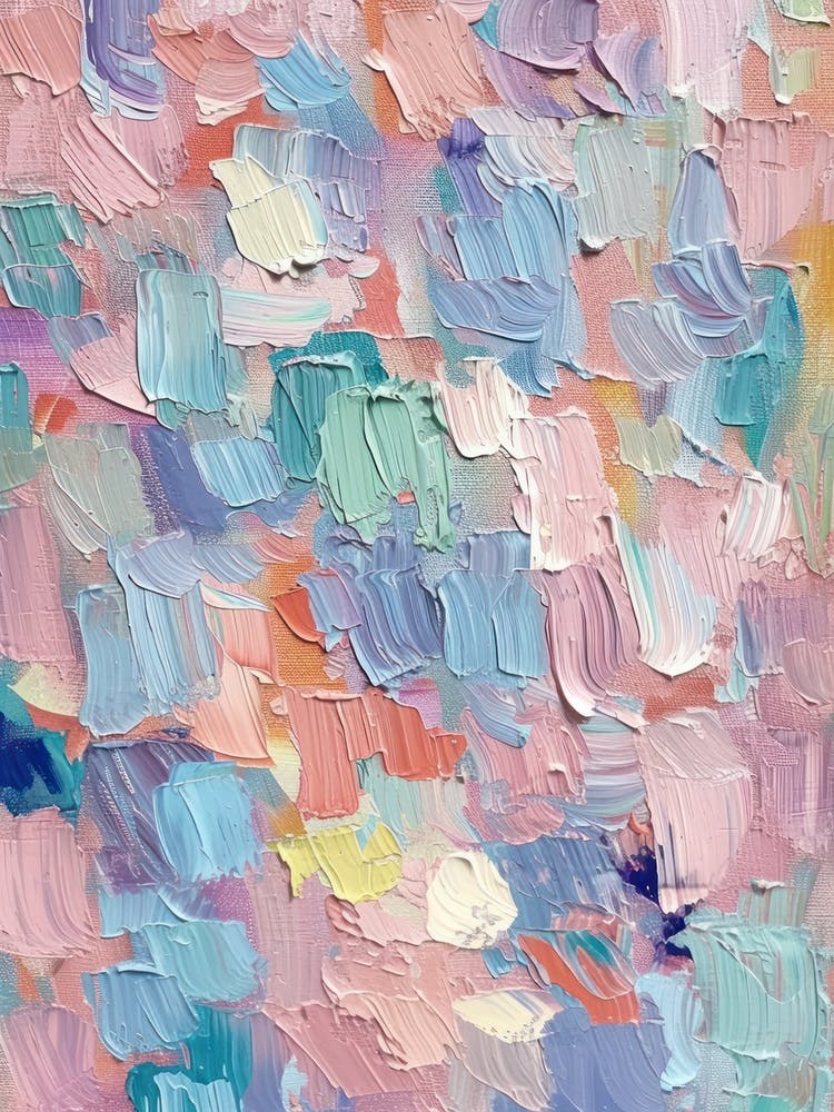 Pastels Impasto Paint Brush Strokes 9