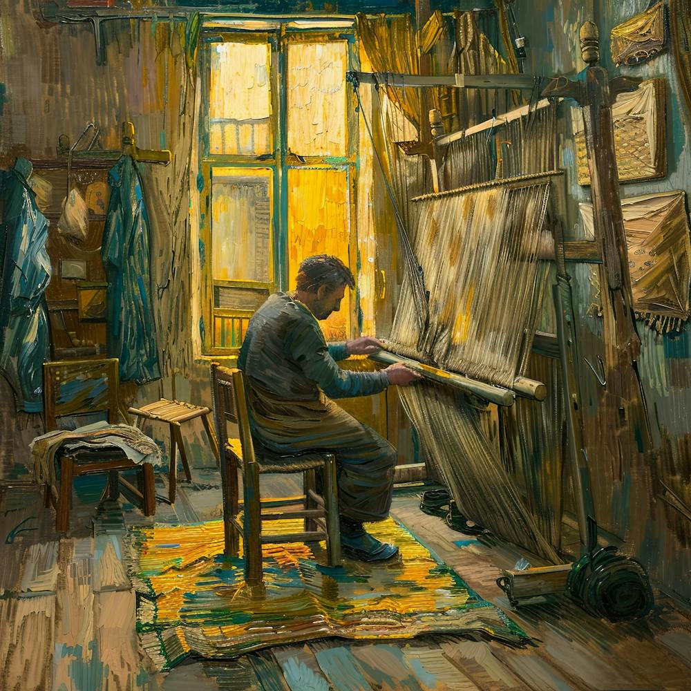 Van Gogh Style: The Weaver's Home Series