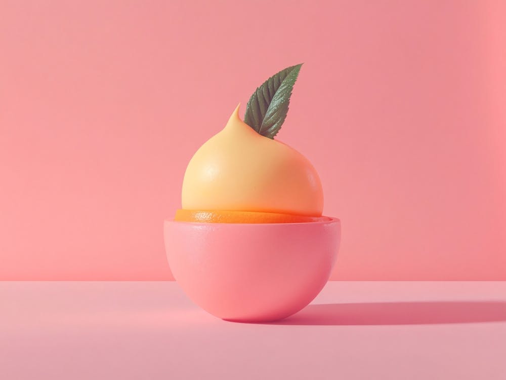Peach In A Bowl