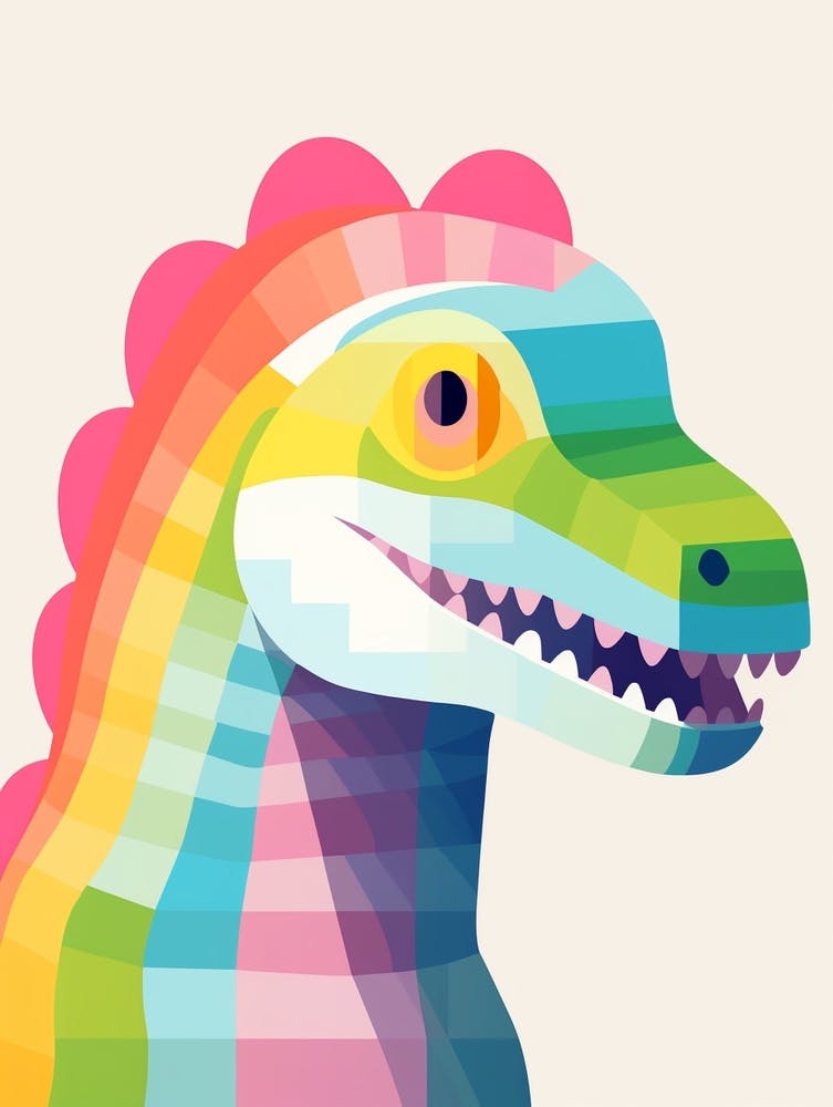 Bunter Dinosaurier Segisaurus 3