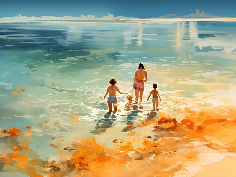 Family On The Beach 2