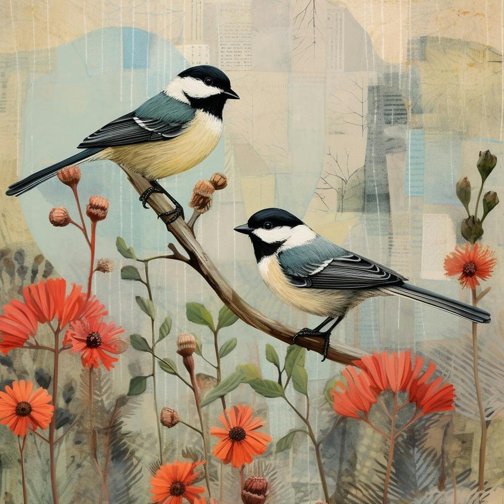 Bird In Nature Carolina Chickadee 3