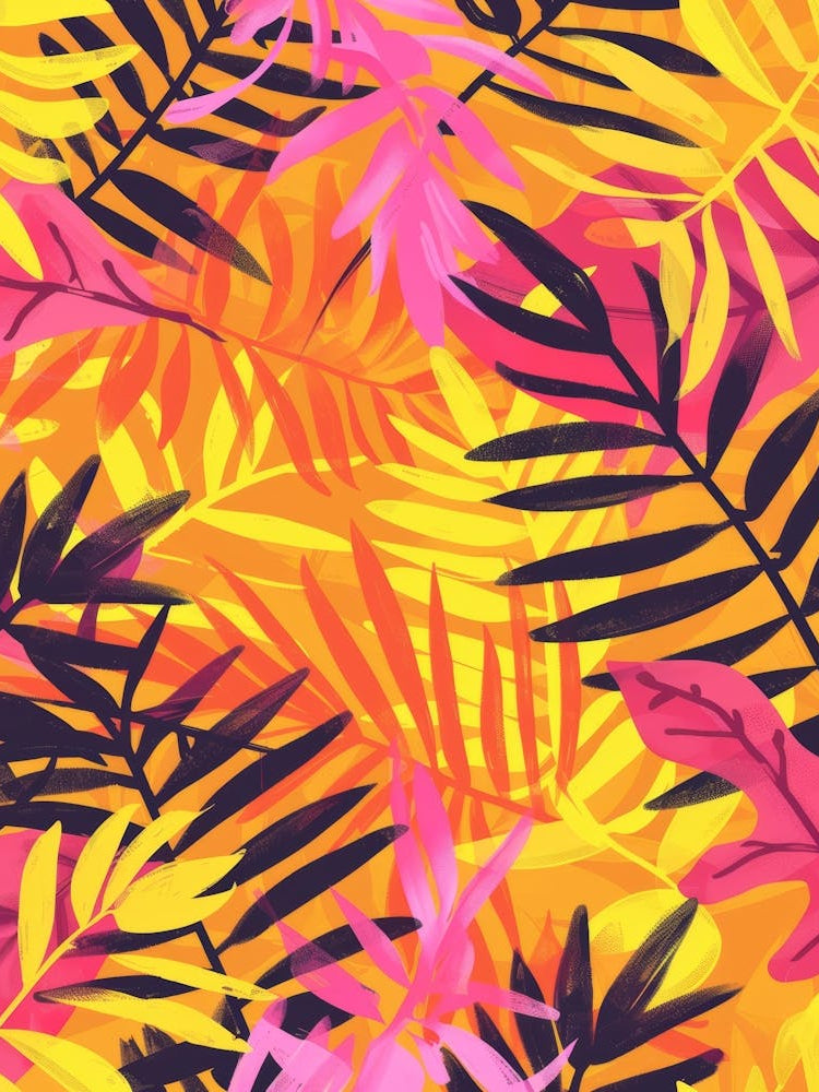 Tropical Leaves Seamless Pattern 35