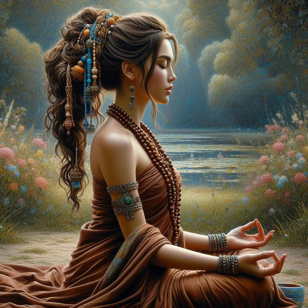 Meditating Woman 8