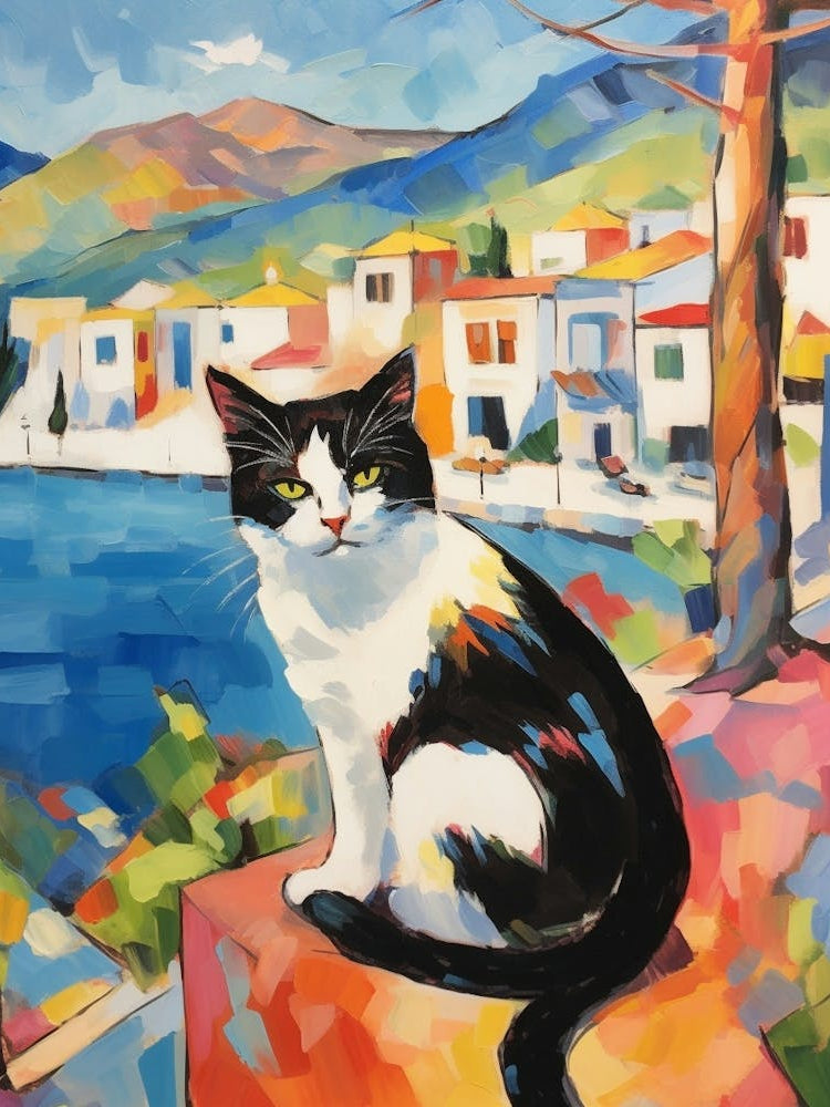 Painting Of A Cat In Fethiye Turkey 1