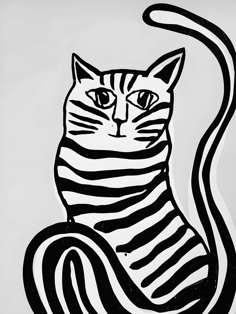 Gestreifte Katze 2