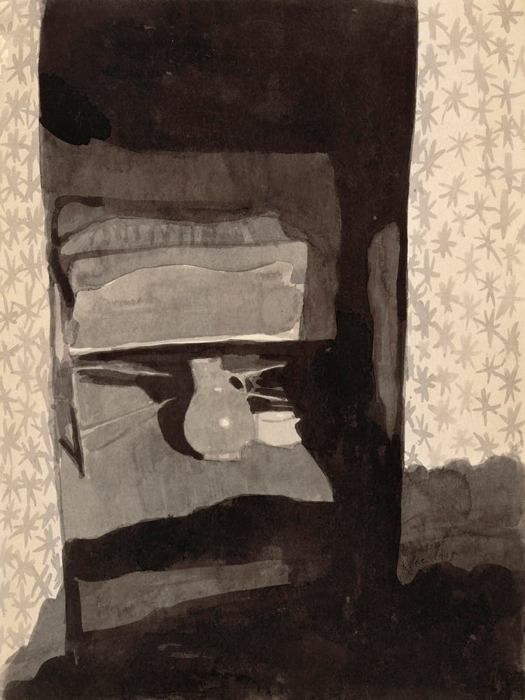 Glance Into A Bedroom (1908), Paul Klee