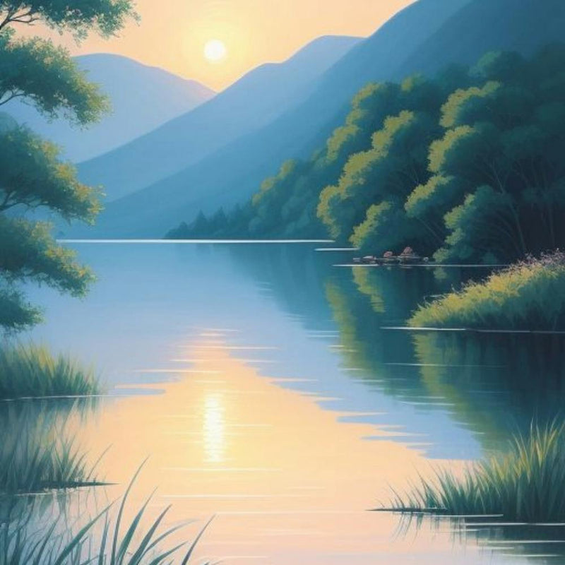 Sunset By The Lake