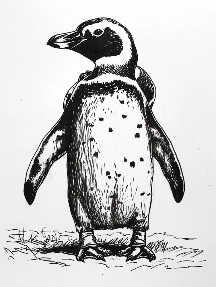 African Penguin Huddling For Warmth 4